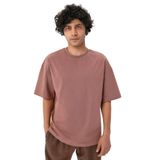 Ayma Active Gots Sertifikalı Organik Pamuk Erkek Oversize T-shirt (Gül Kurusu, M)