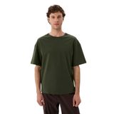 Ayma Active Gots Sertifikalı Organik Pamuk Erkek Oversize T-shirt (Haki, L)