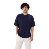 Ayma Active Gots Sertifikalı Organik Pamuk Erkek Oversize T-shirt (Indigo, M)
