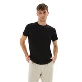 Ayma Active Gots Sertifikalı Organik Pamuk Kısa Kollu Erkek Basic T-Shirt (Siyah, S)