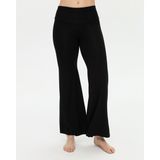 Ayma Active Kadın Siyah Flow Şortlu Pantolon - Çift Kat Korsajlı, İç Şort Katmanlı, Bol Paça, Normal Bel, Yoga, Yoga, Pilates ve Günlük Aktiviteler İçin Rahat ve Şık Pantolon - XL