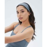Ayma Active Mavi Ladin Organik Pamuk Basic Yoga, Pilates, Spor, Koşu, Tenis Saç Bandı - Standart