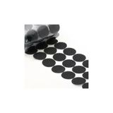 AYMAGNET 1000 Adet Arkası Yapışkanlı Yuvarlak 10mm Cırt Cırtlı Bant, Kaliteli Bant, Çap 1cm, (siyah)