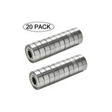 AYMAGNET 20 Adet 608zz Rulman - Metal Mühürlü Çok Amaçlı Bilye Rulman - 8x22x7 Ölçülerinde