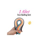 AYMAGNET İnce, Quiling Seti, Kıvırma Sanatı, Kağıt Katlama, Quilling (1 Adet)