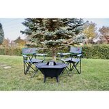 Ayme Outdoorium 84 cm | 6 Kişilik Bahçe Şöminesi & Barbekü Mangal | Odun/Kömür Yakıtlı | Outdoor Isıtıcı | Taşınabilir