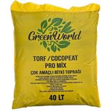 Aymen Çiçekçilik Green World 40 Litre Ithal Çok Amaçlı Bitki Toprağı Torf Cocopeat Pro Mix - Kokopit Özel Karışım Saksı Harcı