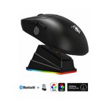 AYMESTORE Kablosuz Oyuncu Mouse RGB – 6400 DPI Ultra Hafif 51gr | Bluetooth+ Mouse Şarj İstasyonlu