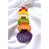 Aymeta Deniz Kabuğu Model 6 Adet Büyük Boy 7 cm Mandal Toka - Sonbahar