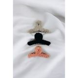 Aymeta Kadın Peluş Model Kırçıllı 3 Adet Büyük Boy 11 cm Mandal Toka Seti