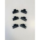 Aymeta Tırpan Model 6 Adet Küçük Boy (5 cm) Mandal Toka Seti - Siyah