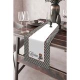 aymira home 40x140cm Dokuma Leke Tutmaz Baskılı Premium Mutfak Kumaş Masa Örtüsü Dekoratif Runner Yıkanabilir