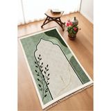 Aymira Home Dekoratif Dijital Baskılı Kaymaz Taban Seccade Namazlık 75X120 - Yeşil - 75 x 120 cm