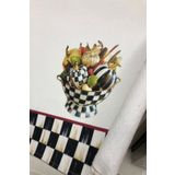 aymira home Dekoratif Mutfak Pamuklu Fırın Havlusu Özel Desenli Damalı Model 35x50 Cm Yıkanabilir Pamuklu Ürün