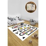 Aymira Home Katlanabilir Kılıf Hediye Oyun Matı Halı Türkçe Ingilizce Kelime Öğrenme Çocuk Bebek Odası - Katlanır - Beyaz - 120 x 140 cm