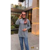 aymiraa Kadın Yıldız Detaylı Pul İşlemeli Tesettür Sweatshirt