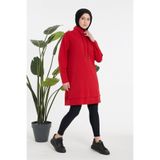 aymiramoda Kadın Günlük Oversize Boğazlı Tesettür Sweat Tunik