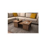 Aymobsan Alina Orta Sehpa 3'Lü Zigon Takım, Modern, 90 Cm , Atlantik Çam