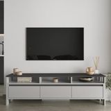 Aymobsan Atlas 3 Kapaklı Tv ÜNITESI,160 cm - Antrasit - Gri