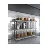 Aymobsan İnci Baharatlık, Mutfak Rafı, Çok Amaçlı Raf, 3 Katlı ,Metal Ayaklı, Organizer, 60 Cm Mermer Desenli