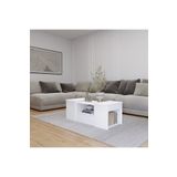 Aymobsan Lila Orta Sehpa 3'Lü Takım Zigonlu Modern, 100 Cm, Beyaz
