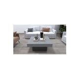 Aymobsan Medusa Kare Modern Orta Sehpa 80 Cm, Sis Gri - Antrasit