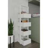 AYMOBSAN Multi 4 Katlı Mutfak Sepeti, Çok Amaçlı Mutfak Rafı, 4 Raflı, 40 CM