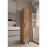 Aymobsan Mundo Tek Kapılı Banyo Dolabı Çok Amaçlı Dolap - Atlantik Çam - Renk