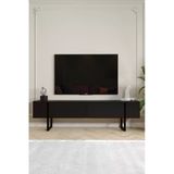 Aymobsan Serenity Metal Ayaklı Tv Ünitesi 180 Cm - Siyah