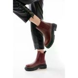 Aymood 40082aym 812-2137 Bordo Lastikli Günlük Kadın Bot
