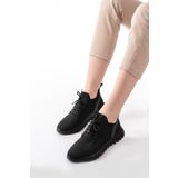 Aymood DM-501 Siyah Bağcıklı Faylon Taban Günlük Spor Ayakkabı