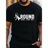Aymood Erkek Around Baskılı Süprem T-Shirt - Siyah - S - M
