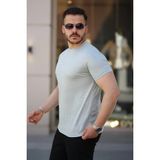 Aymood Erkek Mini Jakarlı Kısa Kollu T-Shirt - Su Yeşili - 2XL