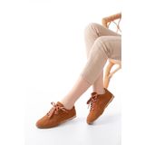 Aymood RS-01 Taba Süet İnce Taban Günlük Spor Ayakkabı