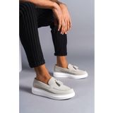 Aymood SLW154 BT Gri Blaze Bağcıksız Püsküllü Süet Erkek Günlük Klasik Ayakkabı