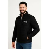 Aymora Erkek Mikro Su Itici Kapitone Baskılı Astarlı Fermuarlı Bomber Mont - Siyah - 2XL