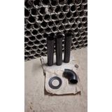 aymustek Mat Soba Borusu (13 Cm Ø ) Borusu 3 Lü Set