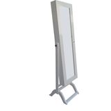 Ayna 12608 Boy Takı Dolap Model Dikdörtgen Mdf İskelet Parlak Beyaz Lake El Yapım