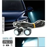 Ayna Altı LED Ayna Altı Cob Aydınlatma LED Eagle Eye 2 Adet Buz Mavi Sağ Sol Takım