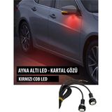 Ayna Altı LED Ayna Altı Cob Aydınlatma LED Eagle Eye 2 Adet Kırmızı Sağ Sol Takım