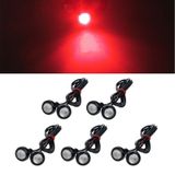 Ayna Altı Led Kartal Gözü Gündüz Farı Led Kırmızı 3 Çift