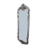 Ayna Boy OVAL 17973 POLYESTER Döküm Oyma Model Parlak GRİ ESKİTME Nature El yapım