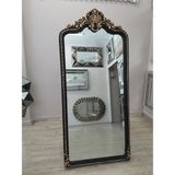Ayna Denizi Princess Siyah Altın Renk Dekoratif Ayaklı Boy Aynası 80 cm x 180 cm Polyester Çerçeve