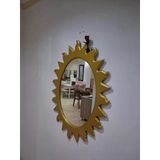 Ayna Güneş 90672 Model Parlak Gold Renk Kayın Torna Kutu Sevk El Yapım