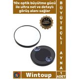 #Ayna Makyaj Bakım Aksesuarı Büyütme Etkili Pratik Taşınabilir Banyo Şık Vantuzlu 10X Büyüteçli Ayna
