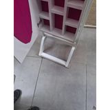 Ayna St 17711 Takı Dolap Boy Ahşap Kayın-Mdf Gövde Parlak Beyaz Klasik El Yapım