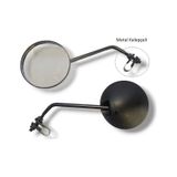 Ayna Yuvarlak 6mm+ Metal Kelepçeli Takım - Ebike,,bisiklet,atv Universal