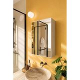 Aynalı Banyo Dolabı Tek Kapaklı Beyaz 60X40x15 Cm Banyo Üst Dolabı