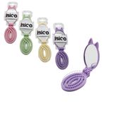 Aynalı Çocuk Tarağı - Katlanır - Oval - Plastik
