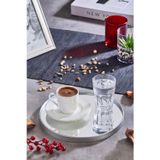Aynalı Yuvarlak Sunum Tepsisi – Gümüş Çerçeveli 24 Cm 2 Adet İster Tepsi / İster Duvar Aynası